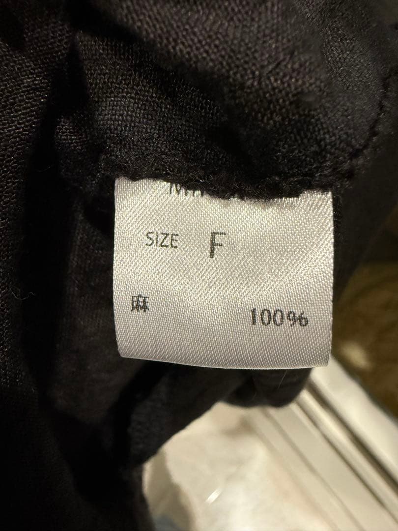 Mifumi リネン ワンピース コケットキャミワンピース　麻