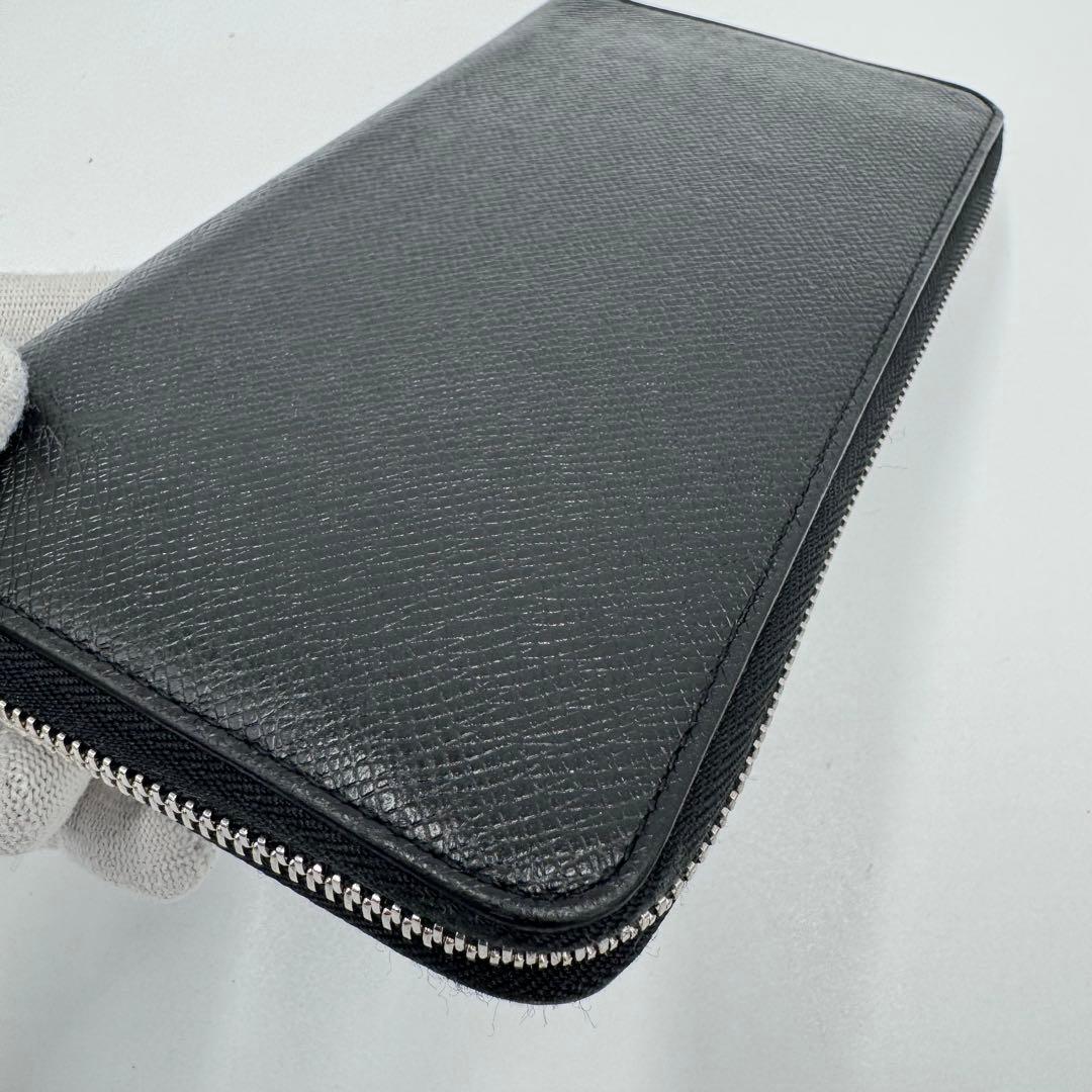 ルイヴィトン タイガ ジッピーオーガナイザー レザー ラウンド 長財布 黒