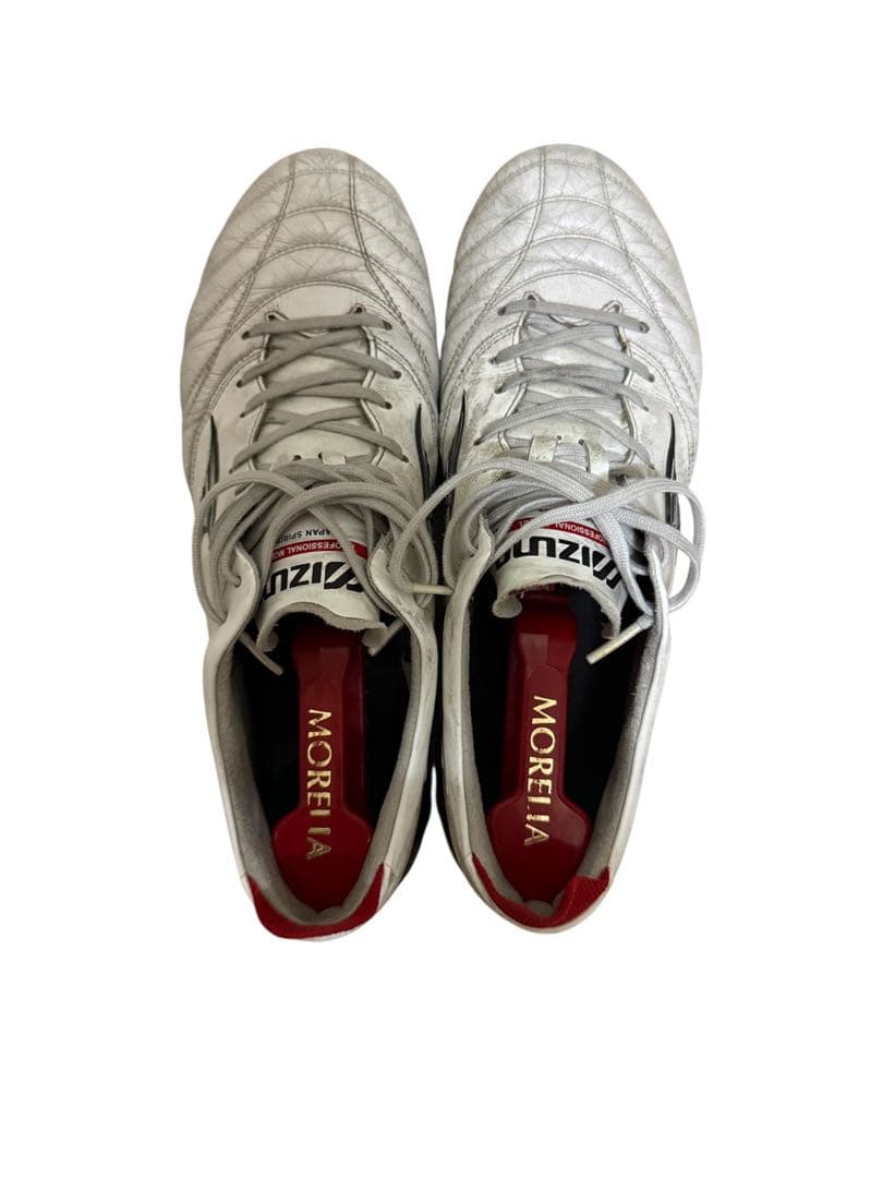 Mizuno Morelia スパイク ホワイト/ブラック/レッド