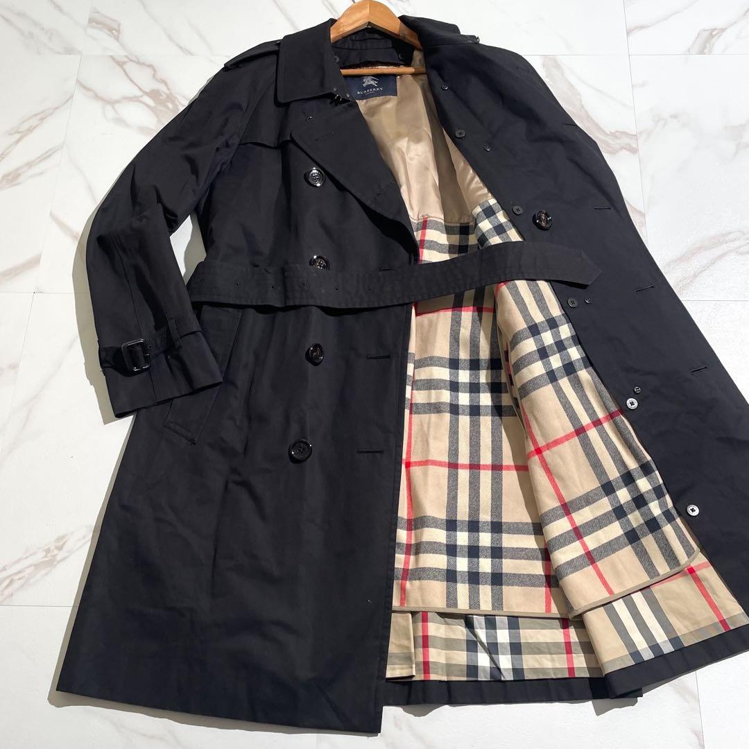 SHO様　XXLサイズ　バーバリーブラックレーベル　トレンチコート　メガチェック
