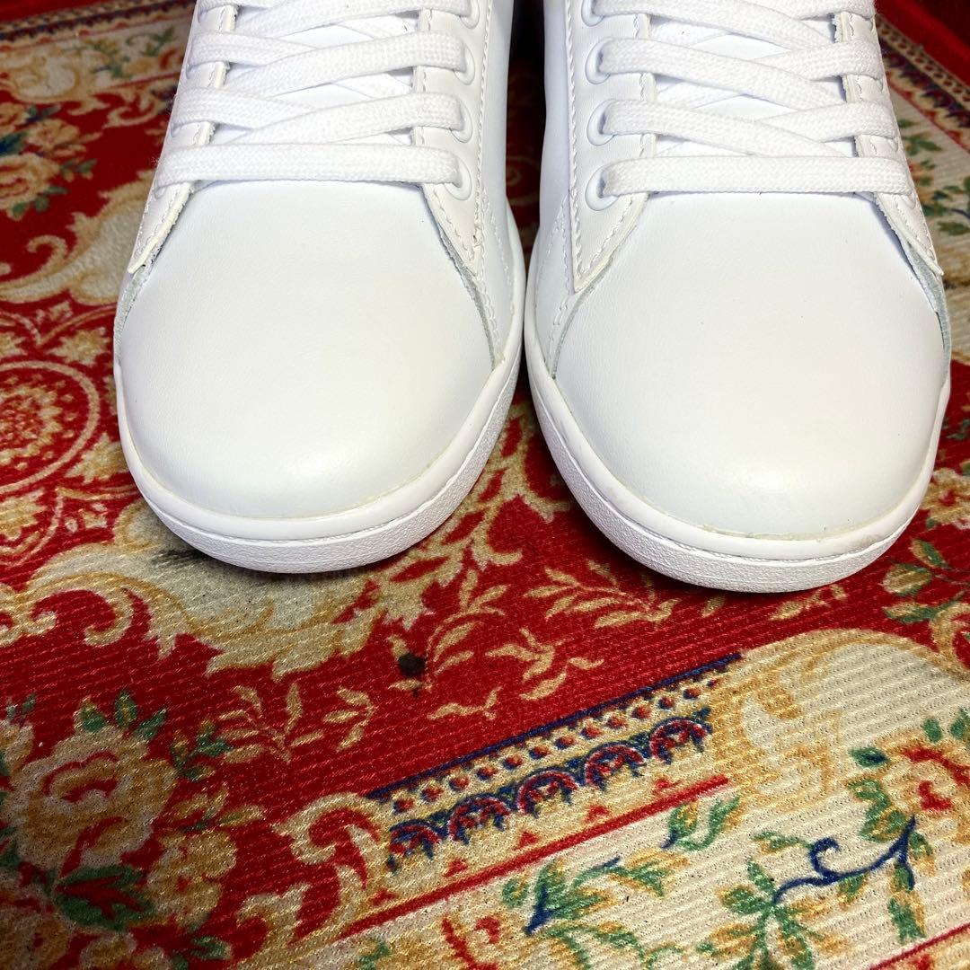[ほぼ新品] LACOSTE レザー　スニーカー　ホワイト　UK4