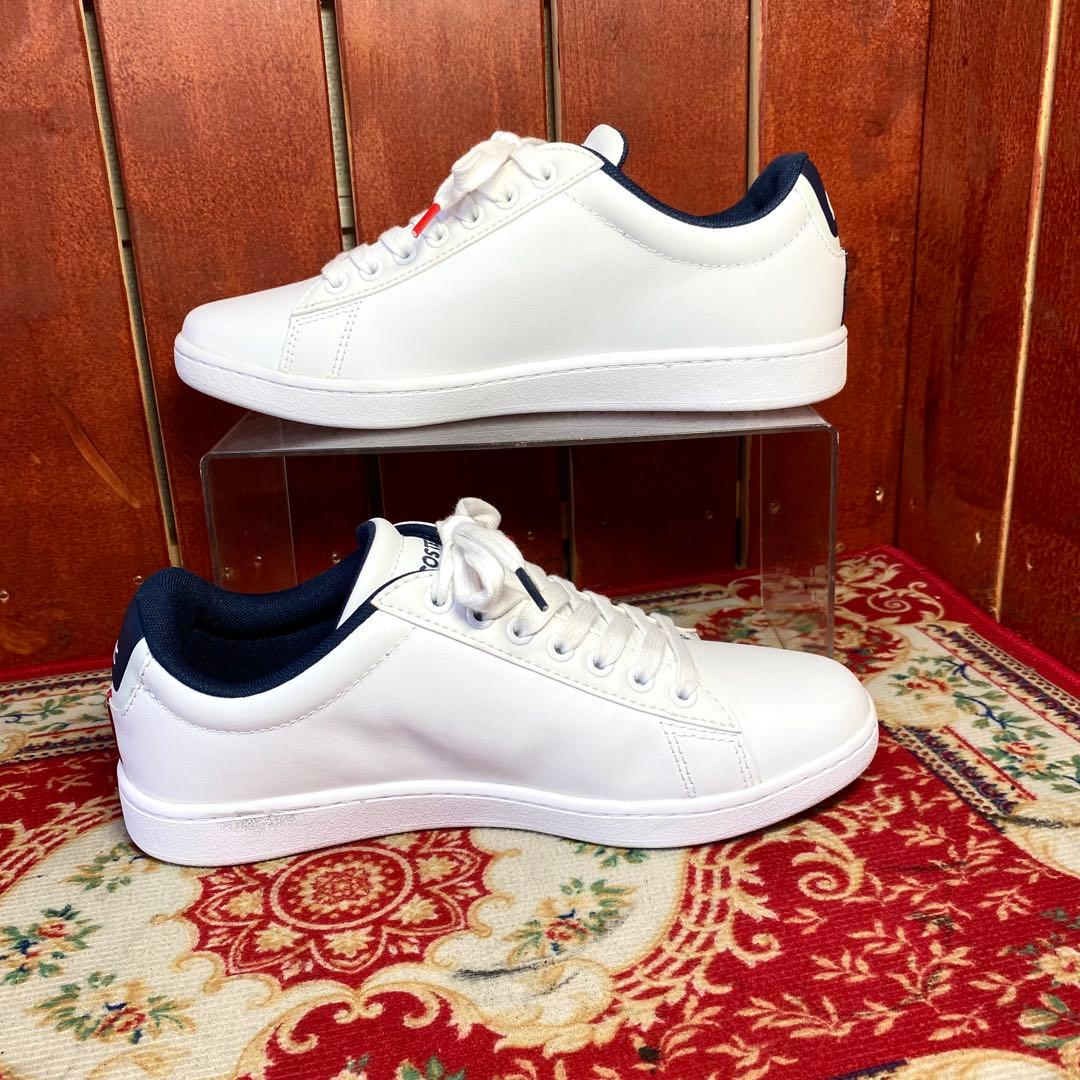 [ほぼ新品] LACOSTE レザー　スニーカー　ホワイト　UK4
