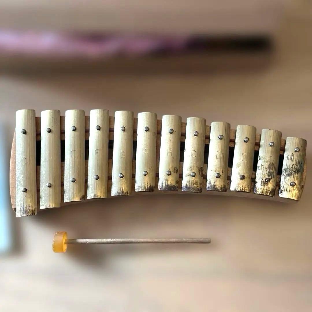 アウリス社 グロッケンシュピールダイヤトニック 鉄琴 12音　109-5