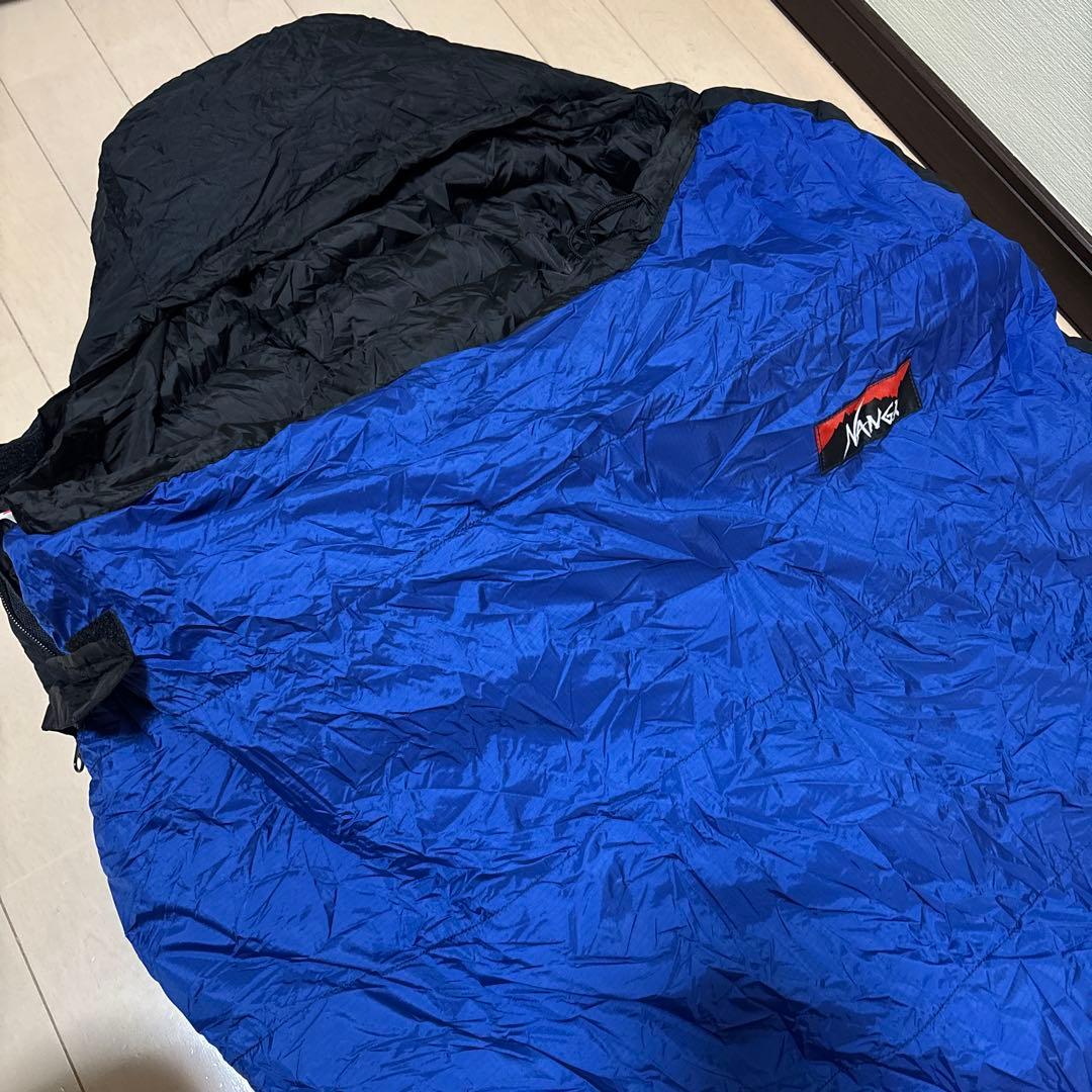 NANGAオーロラテックス　ダウンシュラフ450DX 寝袋　ブルー