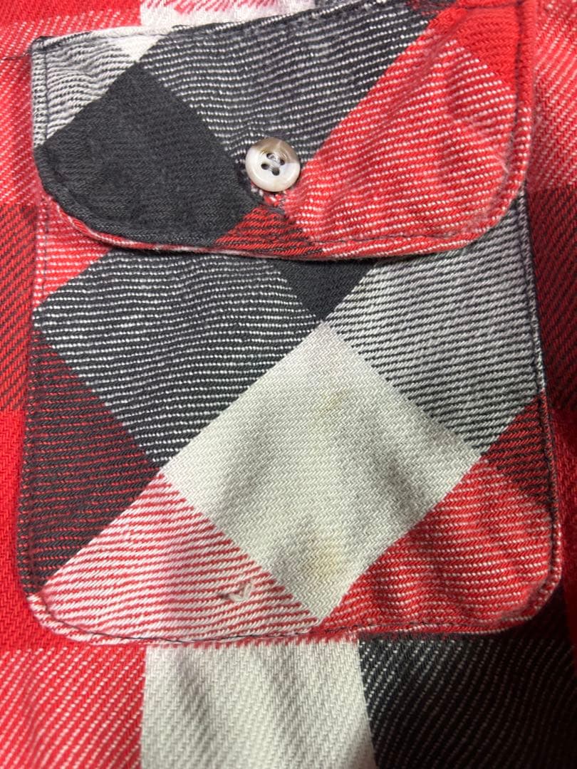 【良サイズ】80s FIVE BROTHER Flannel Shirt