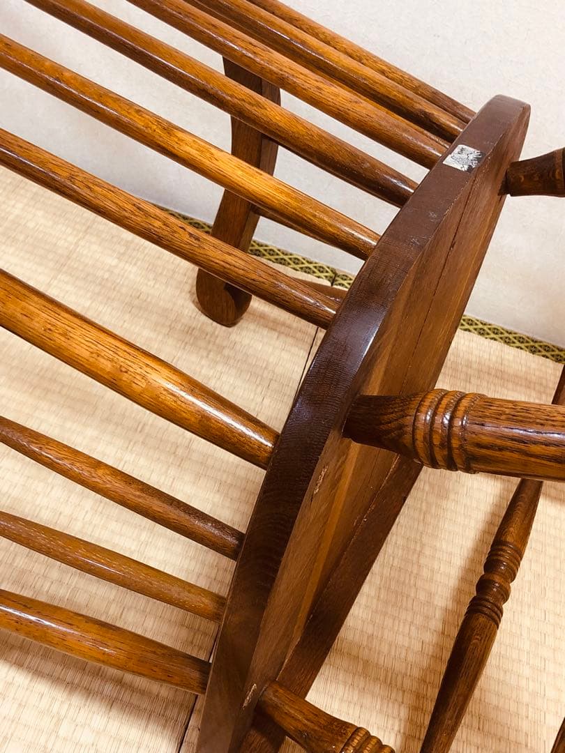 柏木工のロッキングチェア 古いです キズ スレありますが艶と味あります