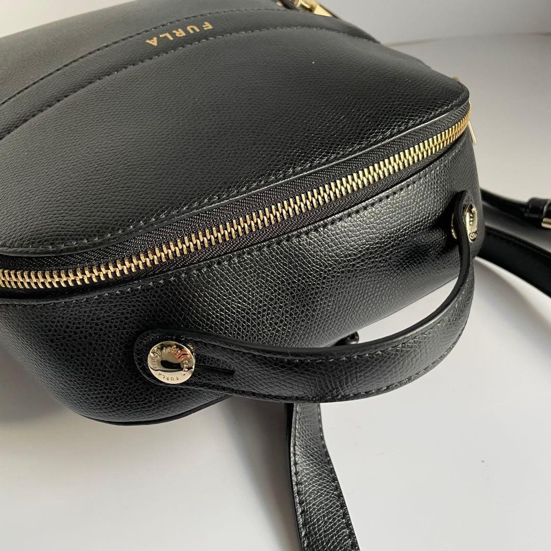 ✨未使用級✨　FURLA パイパー　リュック　ブラック　黒　レザー　カデナ