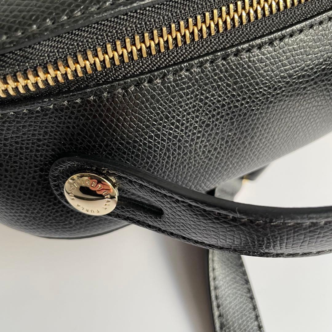 ✨未使用級✨　FURLA パイパー　リュック　ブラック　黒　レザー　カデナ
