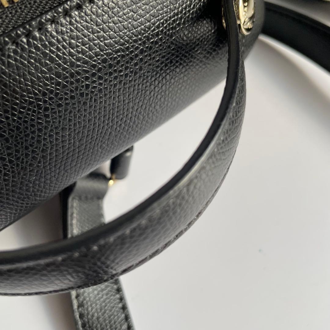 ✨未使用級✨　FURLA パイパー　リュック　ブラック　黒　レザー　カデナ