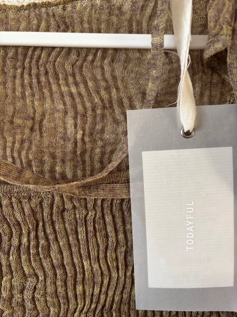 トップス TODAYFUL 2way Sheer Knittops