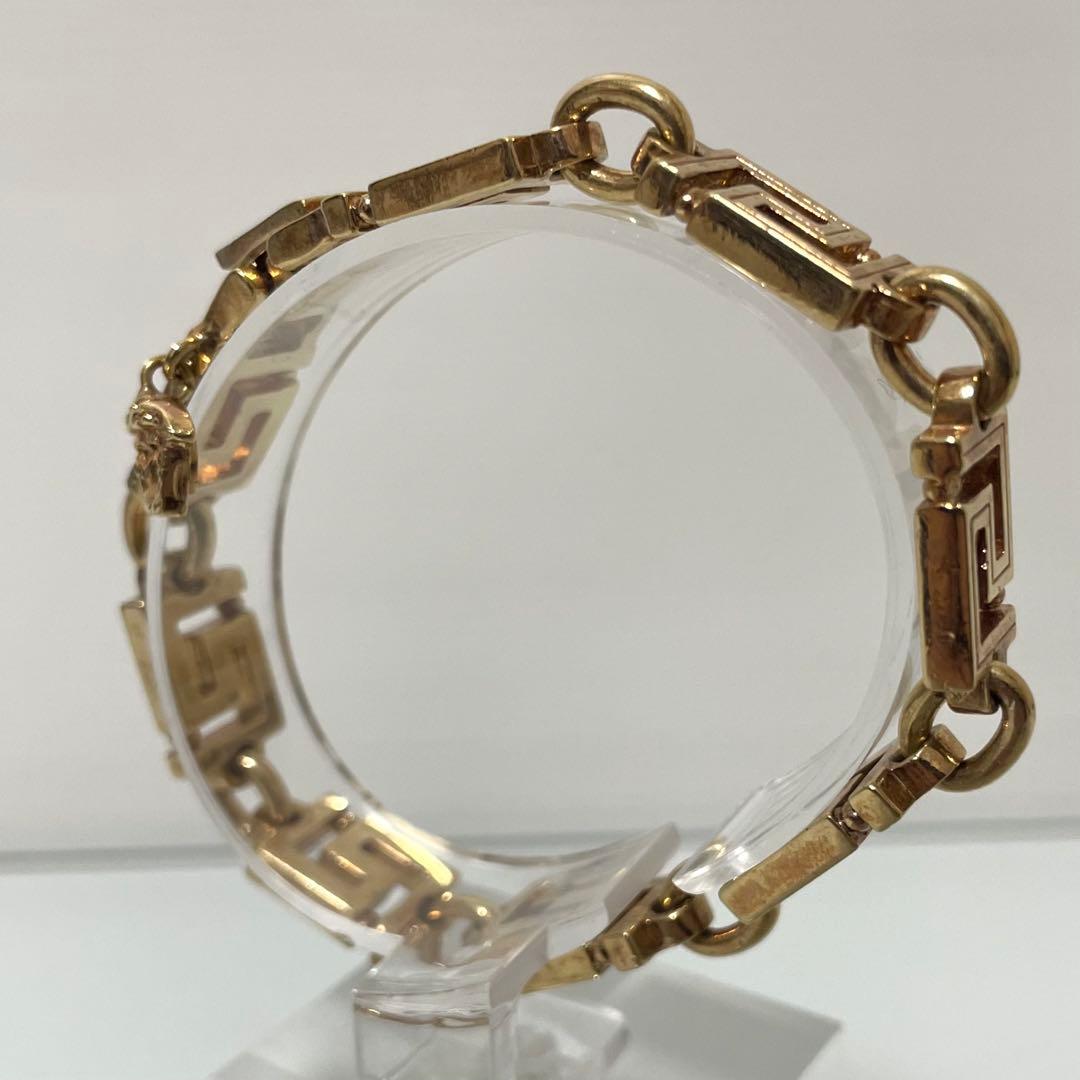 GIANNI VERSACE ヴェルサーチ グレカ チェーンブレス ゴールド