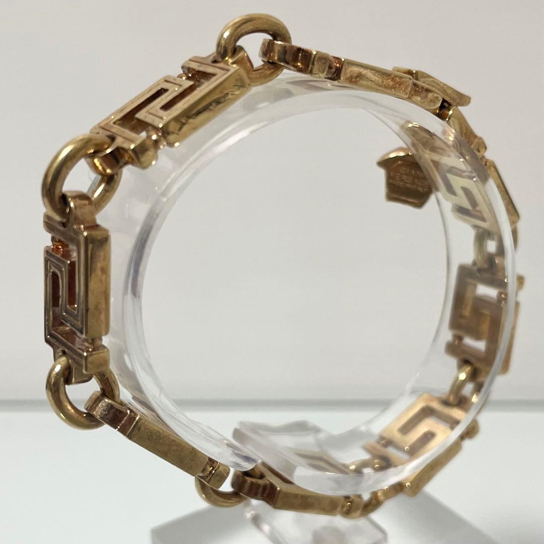 GIANNI VERSACE ヴェルサーチ グレカ チェーンブレス ゴールド