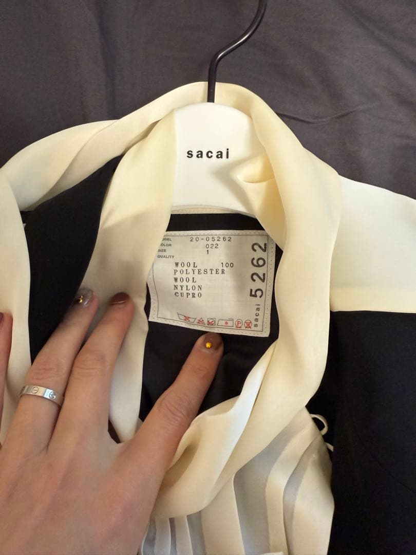 新品未使用☆希少☆定価27万☆sacai コレクションドレス