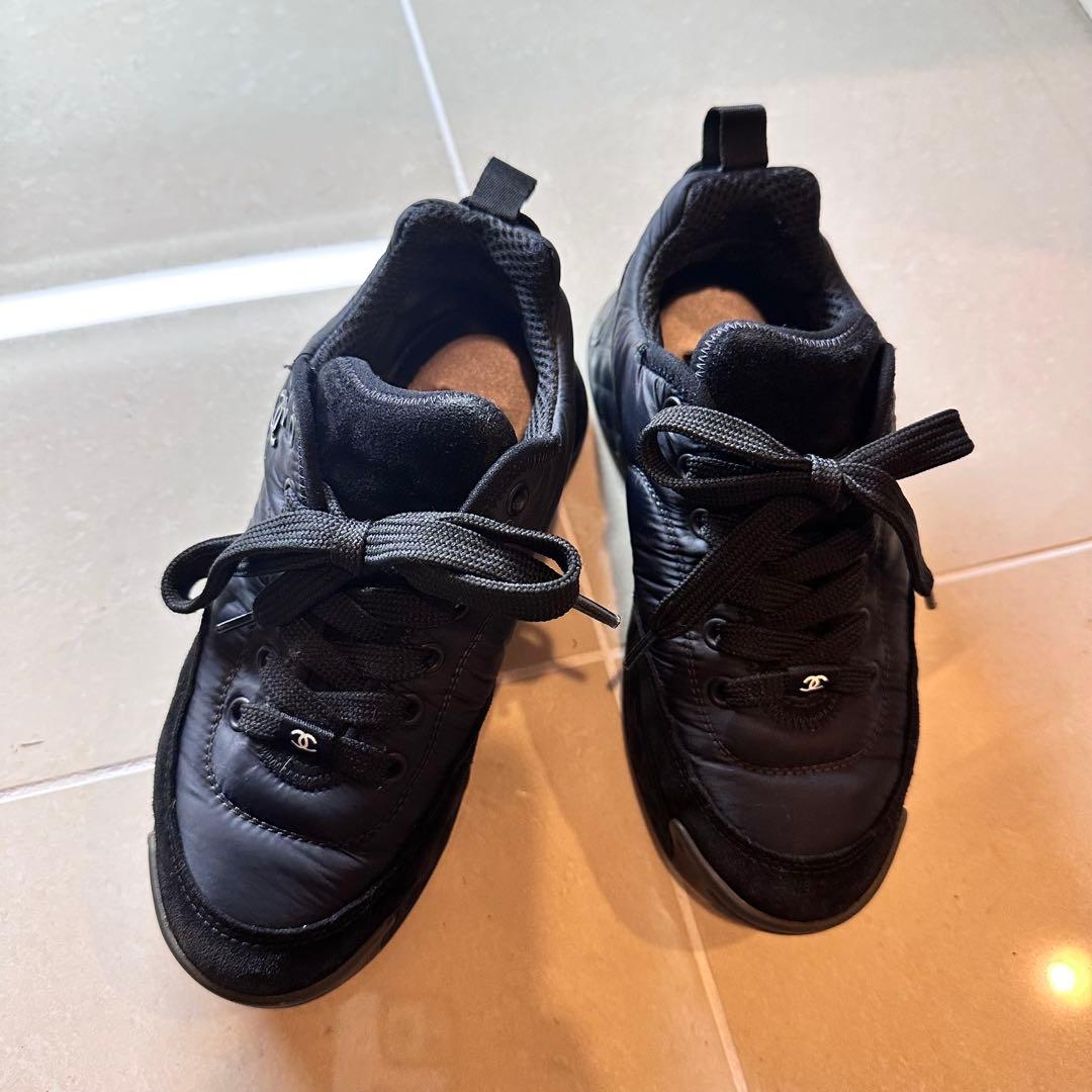 CHANEL シャネル　スニーカー　黒　35