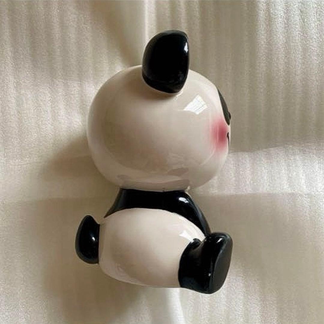 昭和レトロポップ 内藤ルネ　ハートのパンダ　貯金箱