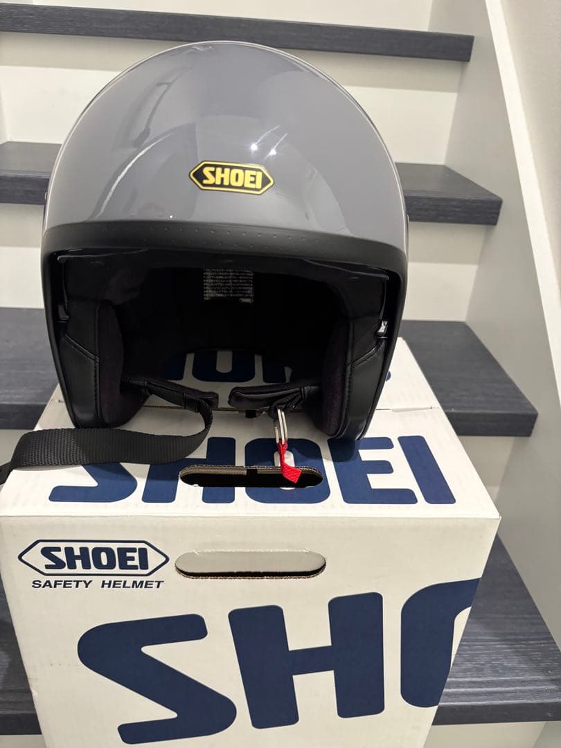 （美品）SHOEI J-0 グレー （バサルトグレー）ジェットヘルメット