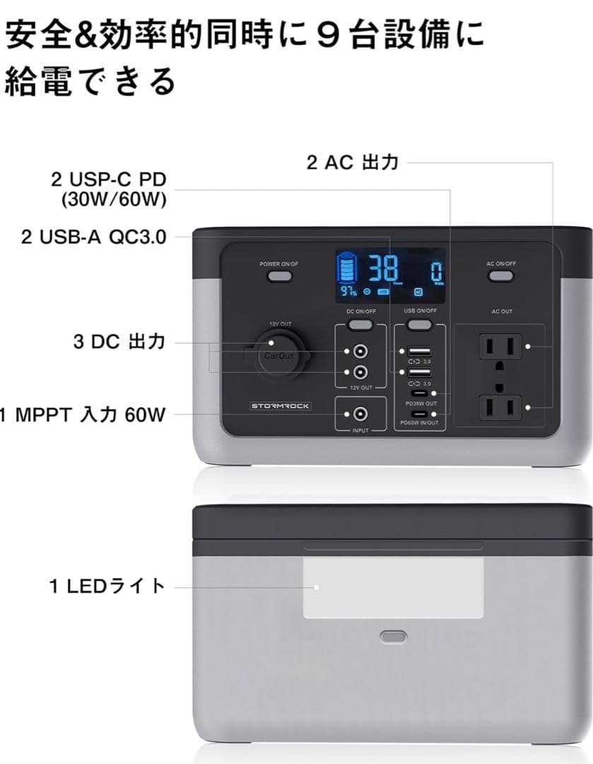 STORMROCK LS30J ポータブル電源 新品未開封