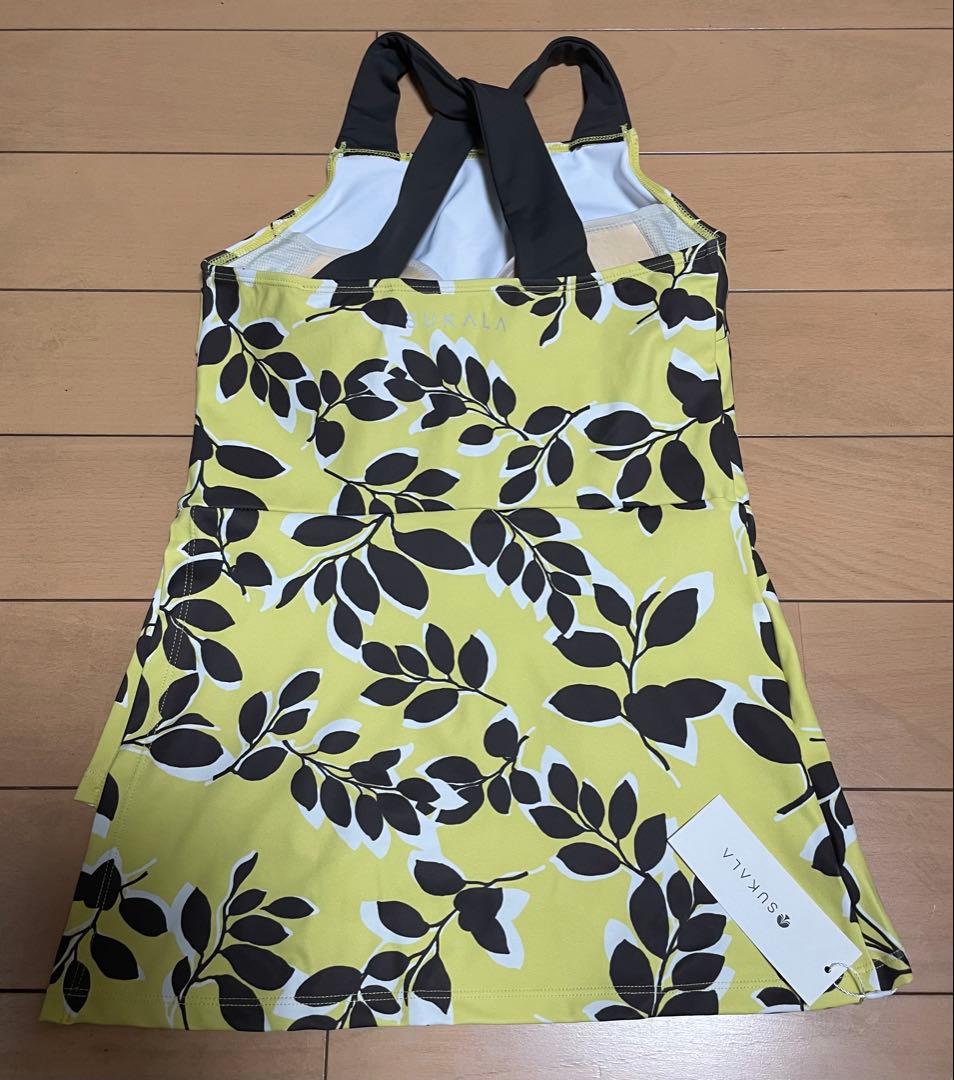 【新品タグ付き】SUKALA 葉柄プリント ヨガウェア Sサイズ