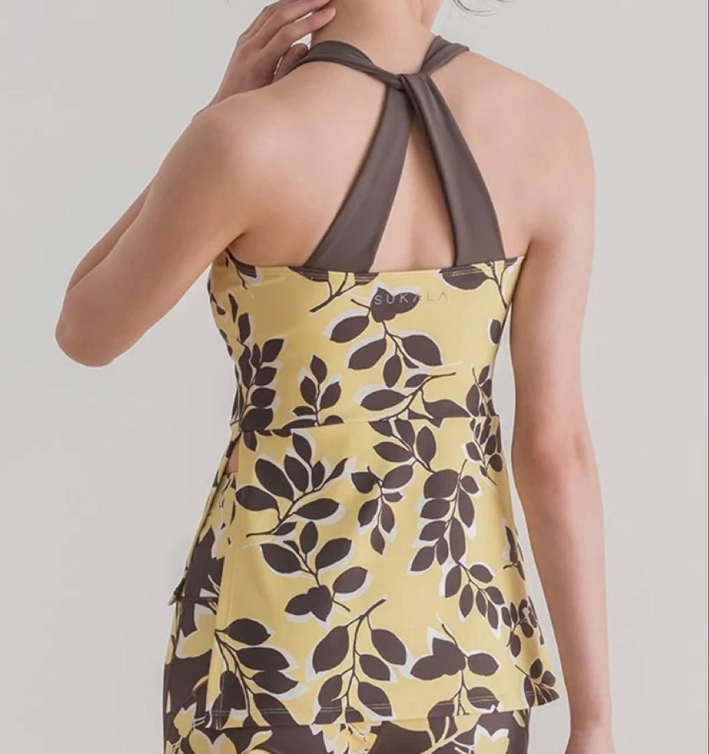 【新品タグ付き】SUKALA 葉柄プリント ヨガウェア Sサイズ