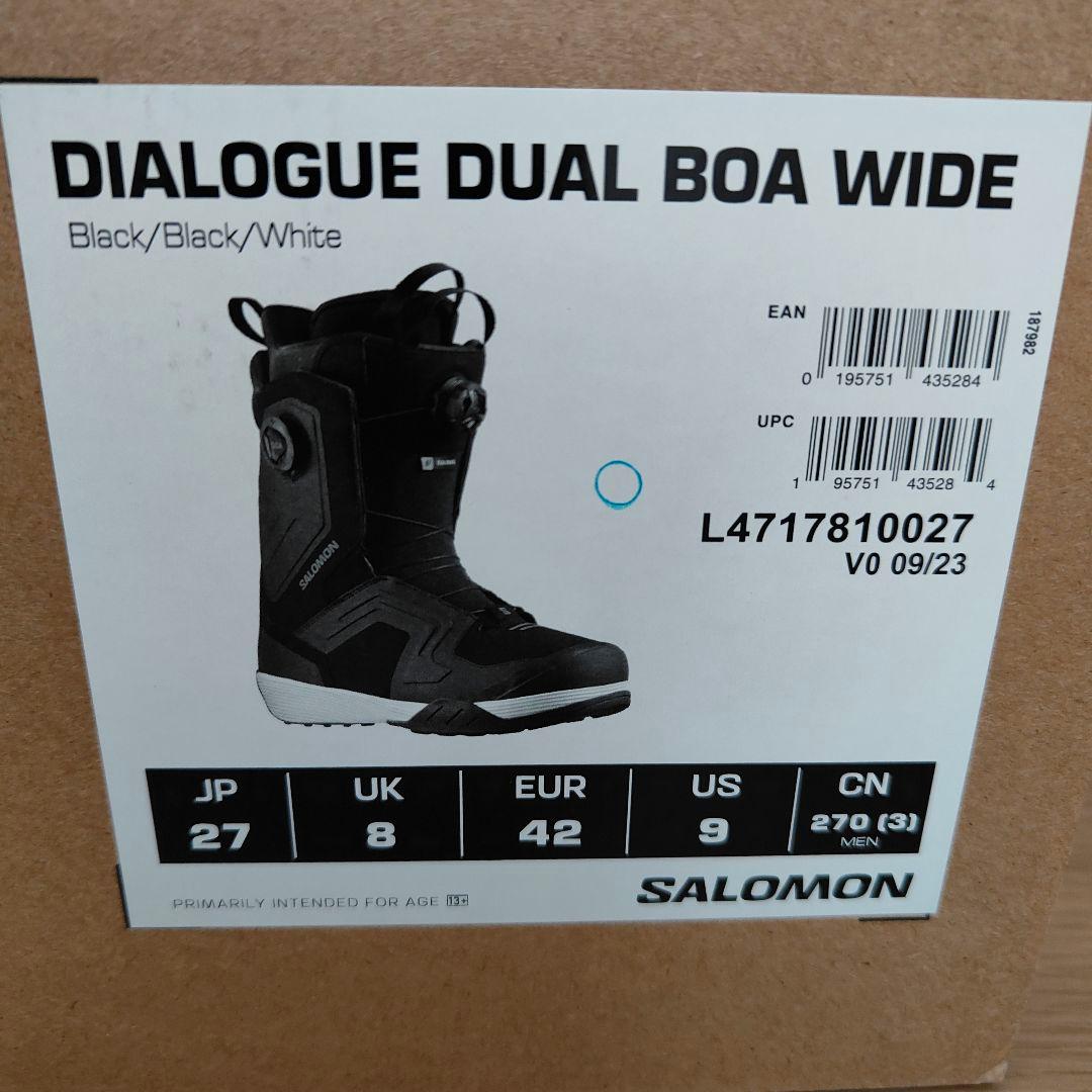 スノーボード SALMON DIALOGUE DUAL BOA WIDE 24-25