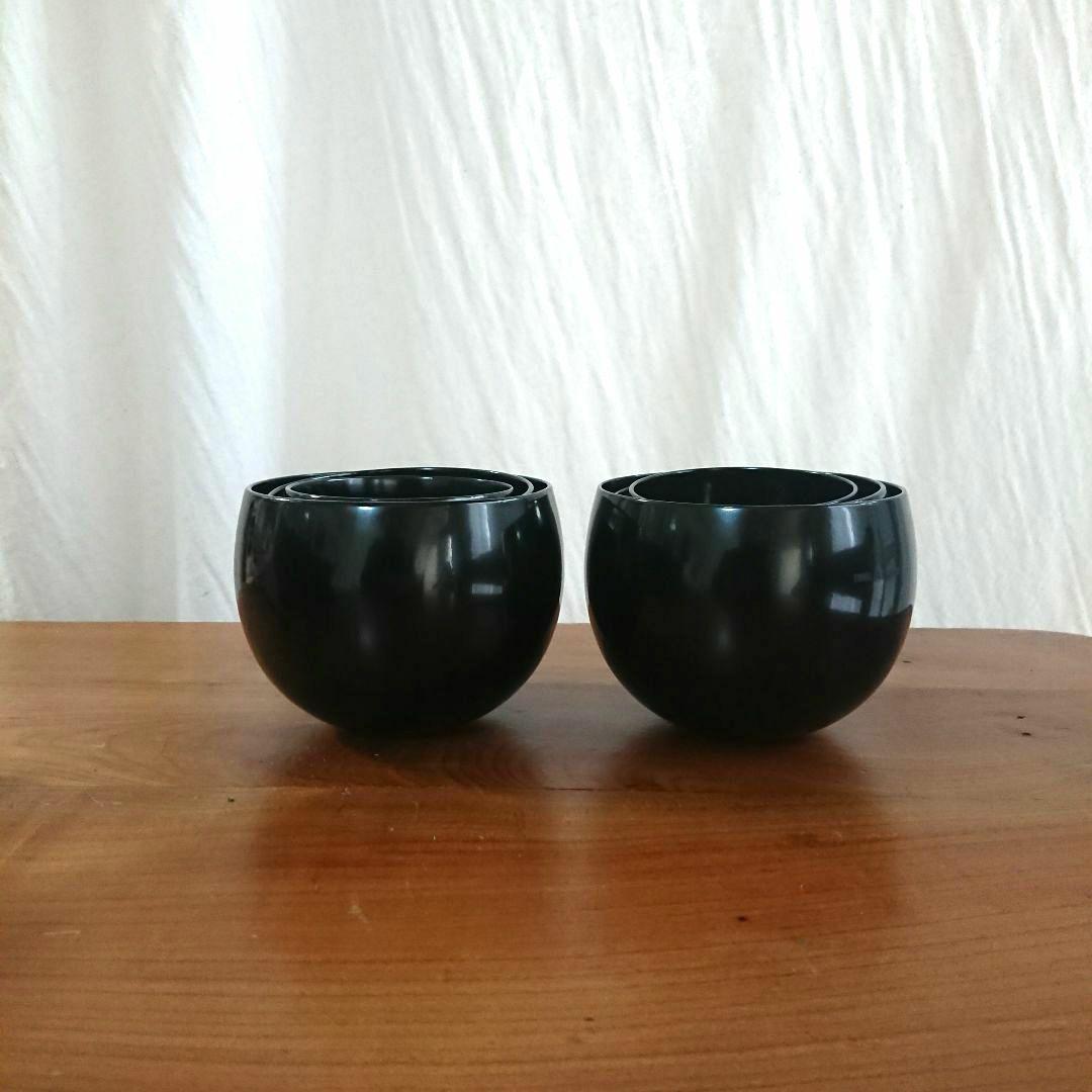 未使用 ミニマム 漆器 応量椀 応量器 お椀 入れ子 コムサデモード シック
