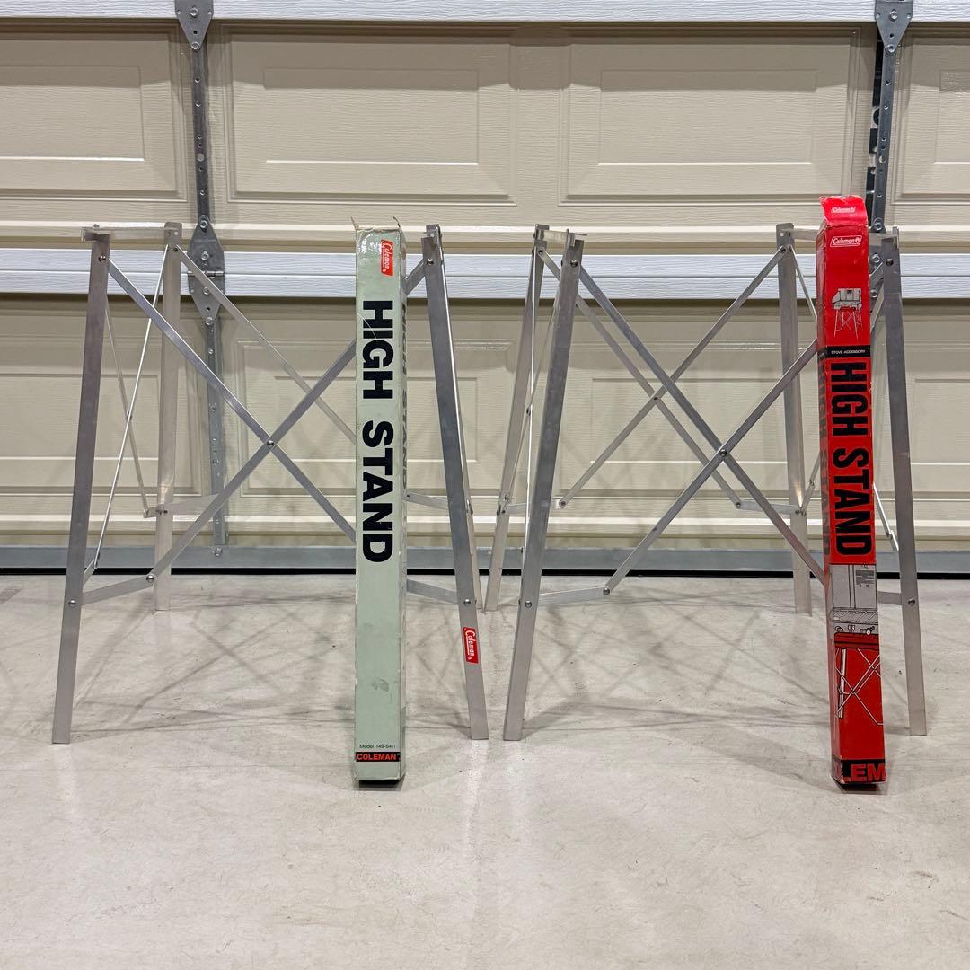 【美品】コールマン　ハイスタンド　2セット　箱付き　ヴィンテージ
