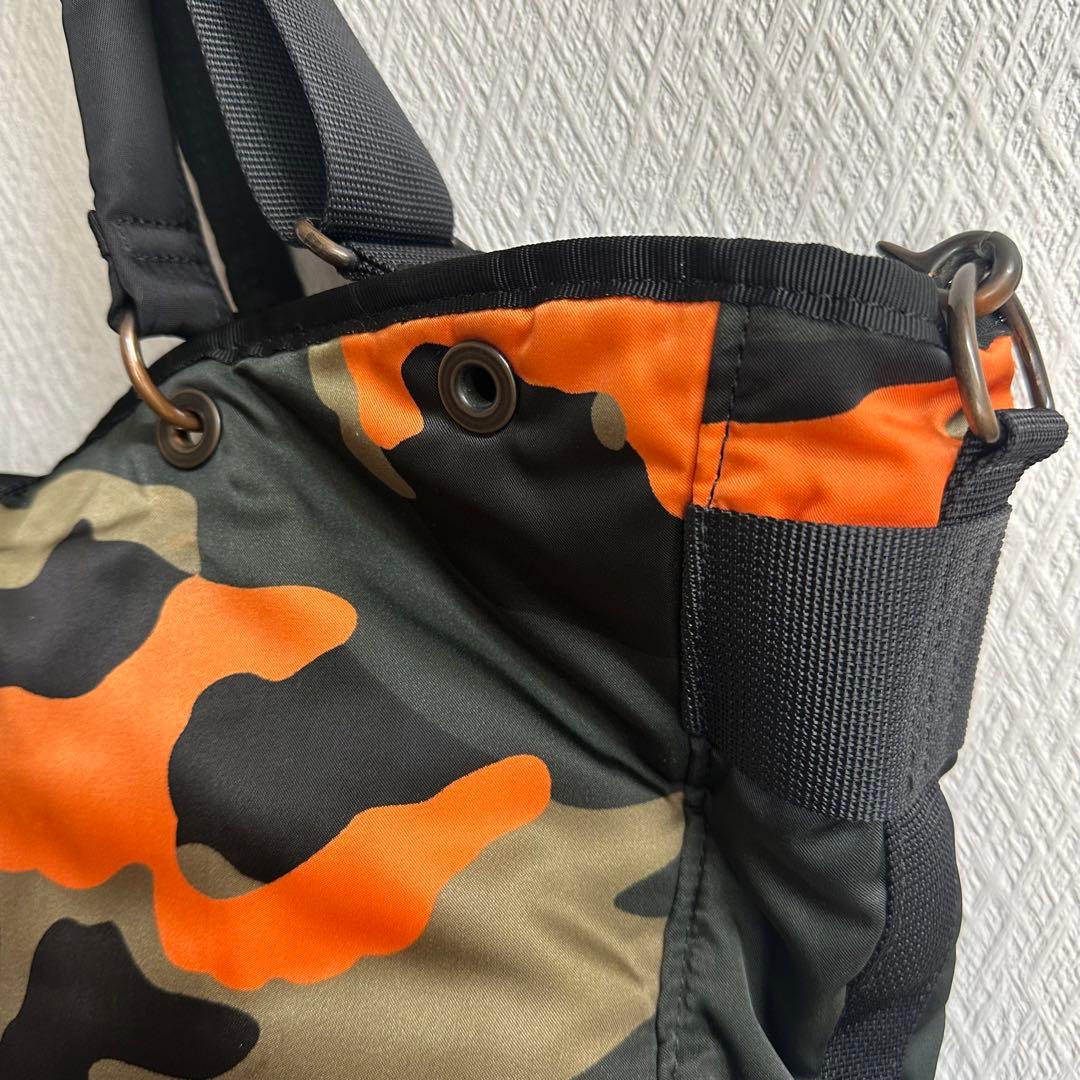 PORTER オレンジカモフラージュ トートバッグ