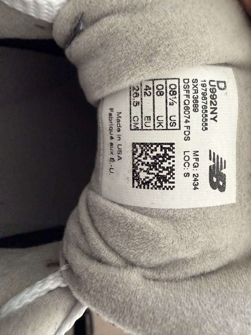 new balance U992NY ネイビー