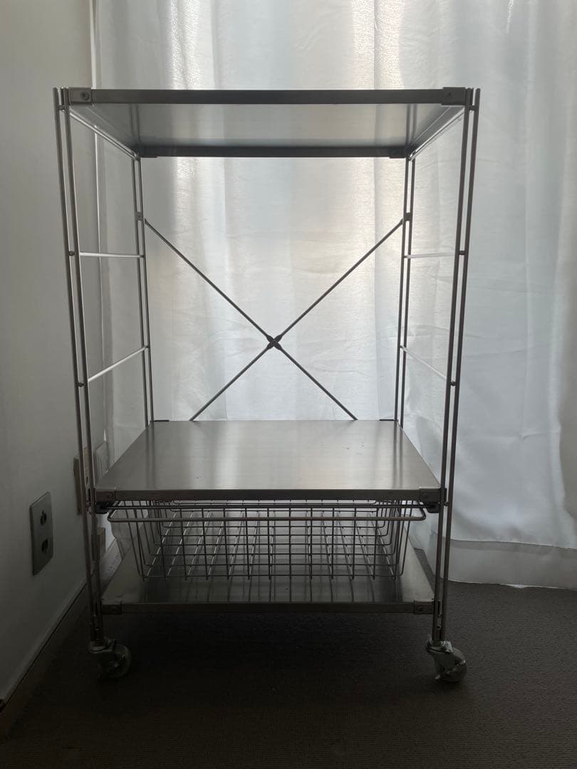 無印　ステンレスシェルフ