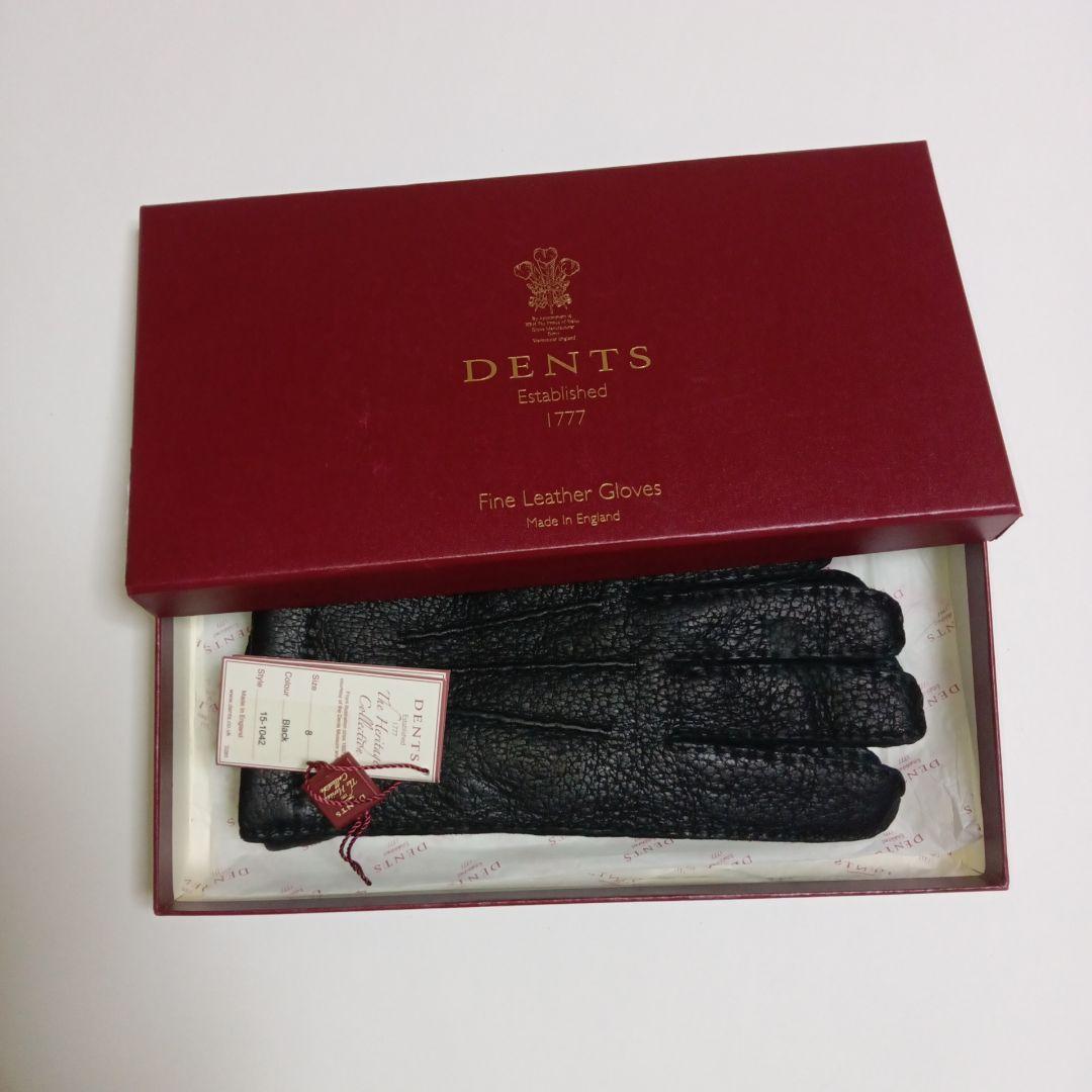 【1/5まで特価/未使用】DENTS 15-1042 ペッカリー 手袋 8 黒