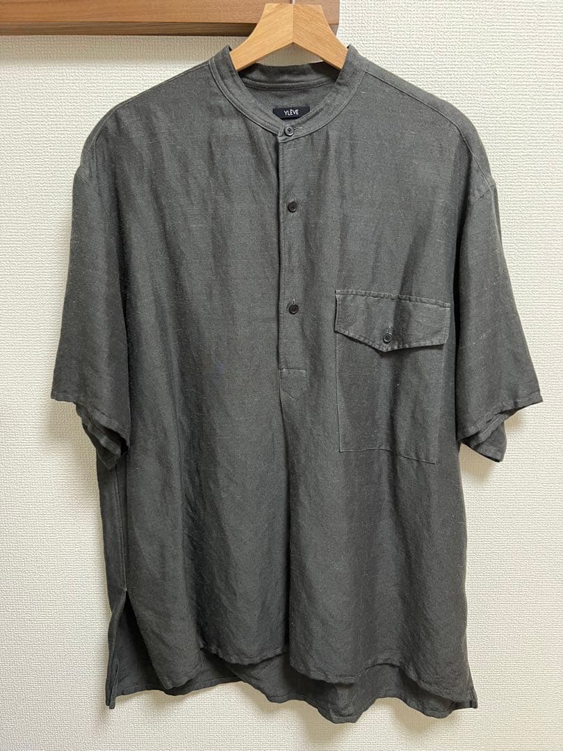トップス yleve linen viscose over dye sh