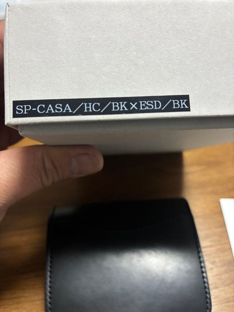 WILD SWANS SP-CASA ブラック 二つ折り財布　シェルコードバン