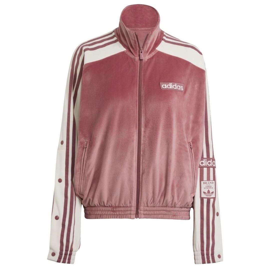 adidas アディブレイク ベロア トラックトップ 重盛さと美 XL ピンク