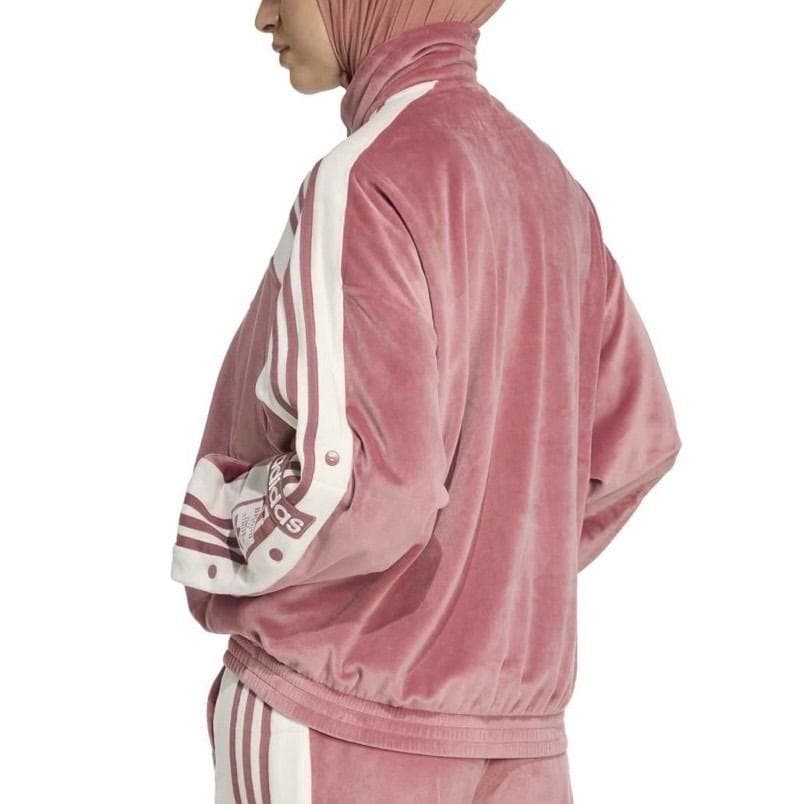 adidas アディブレイク ベロア トラックトップ 重盛さと美 XL ピンク