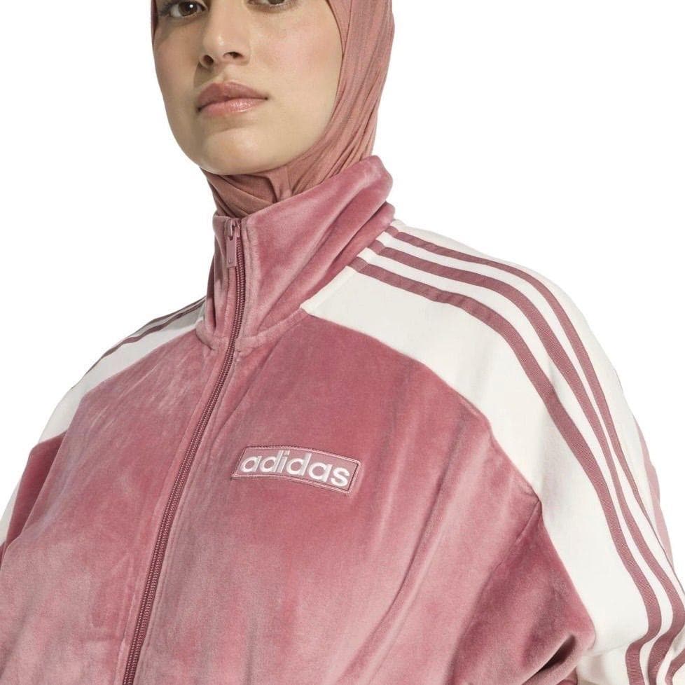 adidas アディブレイク ベロア トラックトップ 重盛さと美 XL ピンク