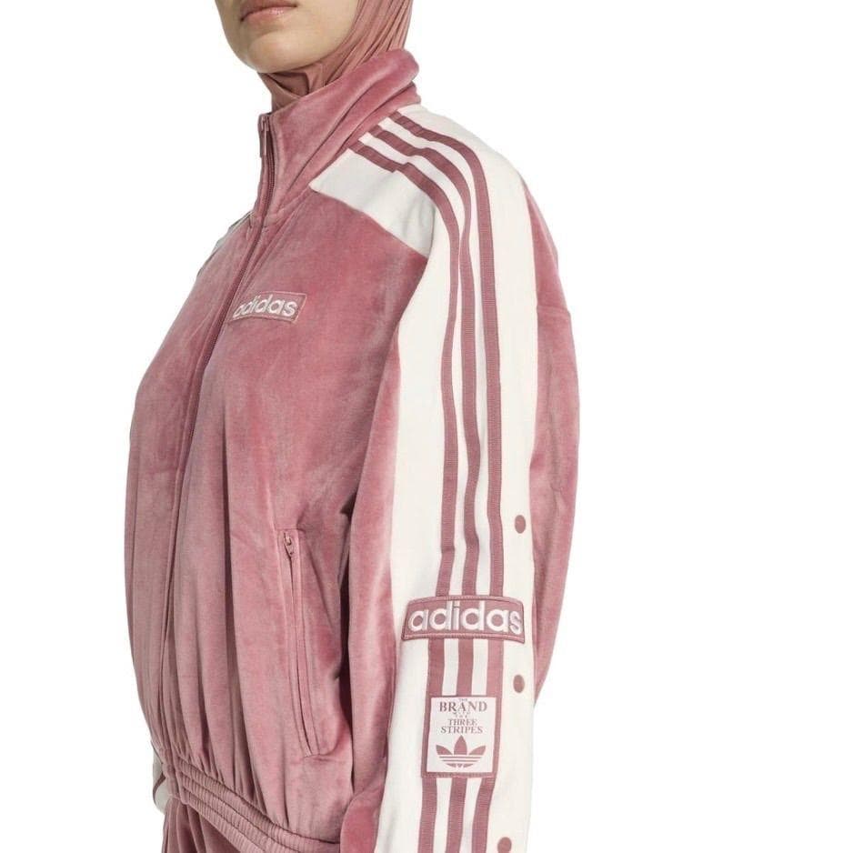 adidas アディブレイク ベロア トラックトップ 重盛さと美 XL ピンク