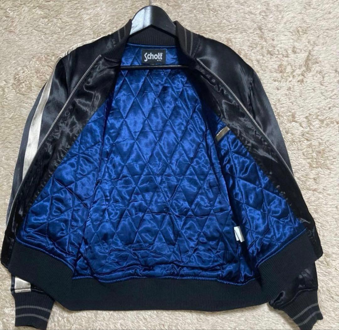 schott スカジャン　上野商会　ショット　タイガー　美品　スーベニア　黒L