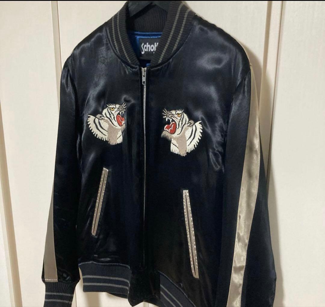 schott スカジャン　上野商会　ショット　タイガー　美品　スーベニア　黒L