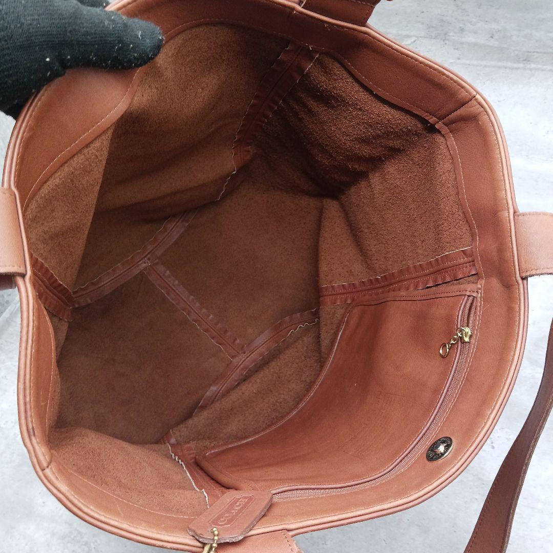 ✨大容量✨ オールドコーチ 4082 グラブタンレザートートバッグ ブラウン