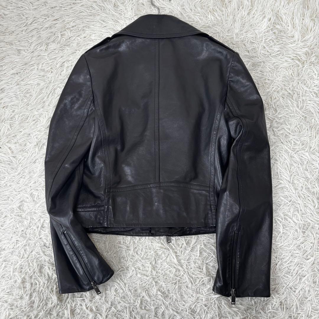 MaxMara✨未使用級　ダブルライダース　ラムレザー　ダブルジップ　現行タグ