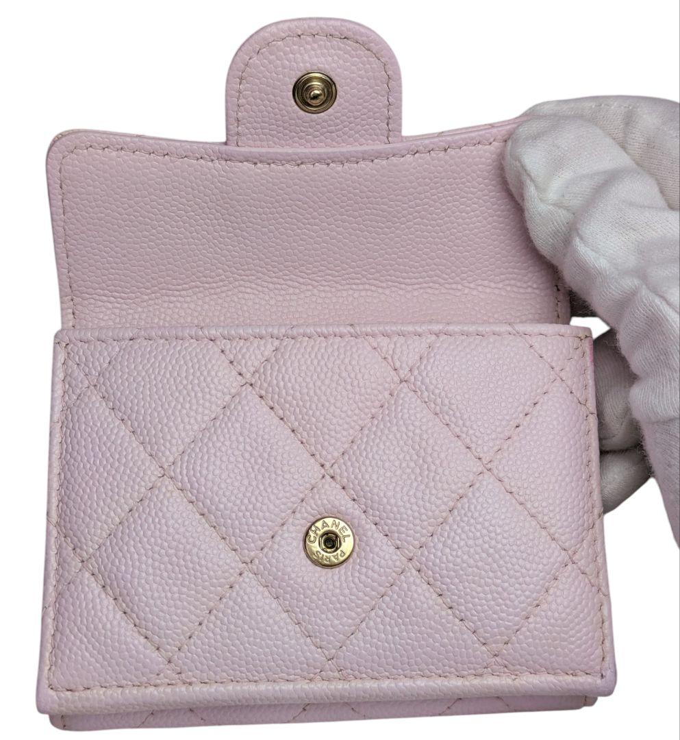 CHANEL♥キャビアスキン♥三つ折り財布