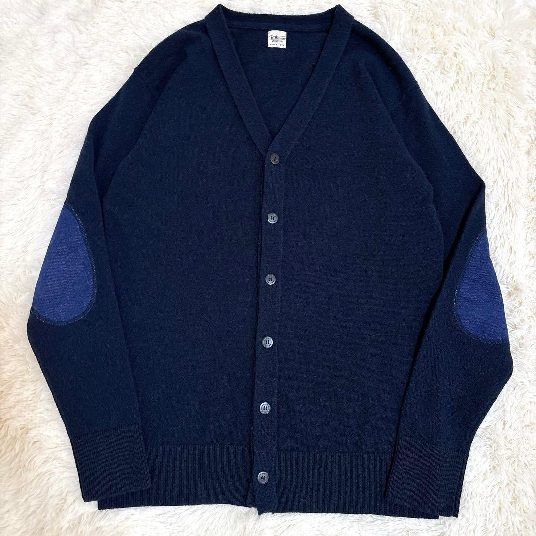 ロンハーマン 高級 カシミヤ100% カーディガン エルボーパッチ