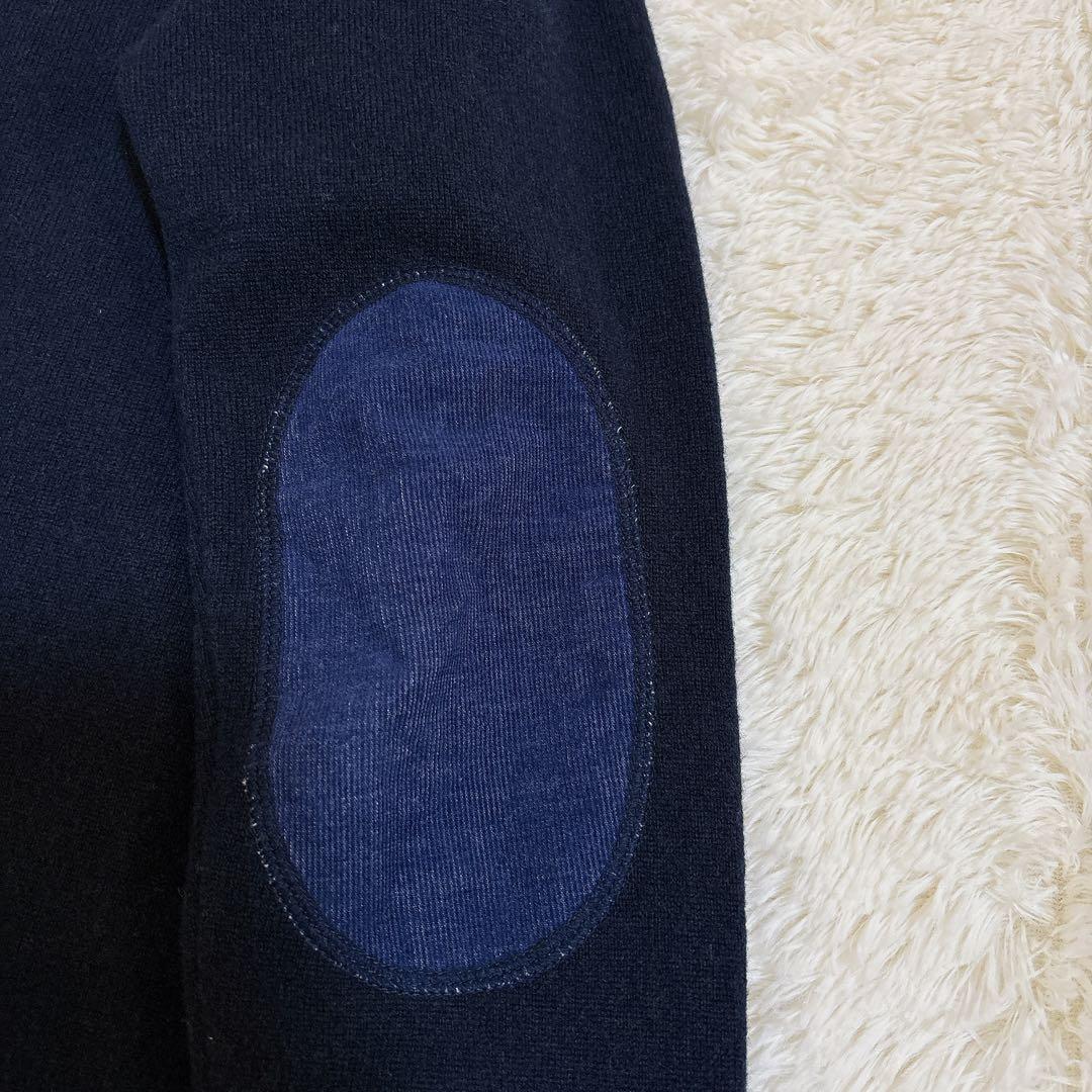 ロンハーマン 高級 カシミヤ100% カーディガン エルボーパッチ