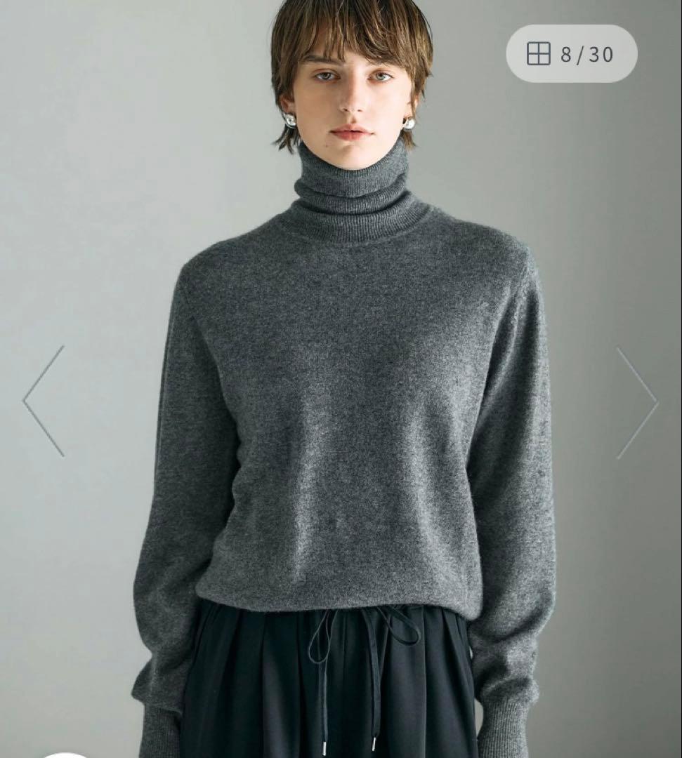 【最終値下げ•新品タグ付き】N.O.R.C カシミヤタートルネックニット