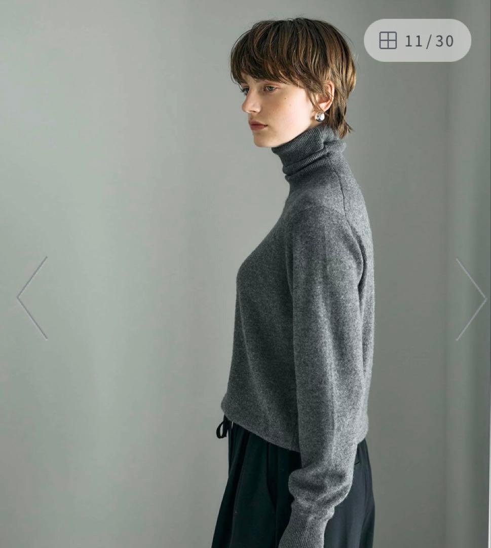【最終値下げ•新品タグ付き】N.O.R.C カシミヤタートルネックニット