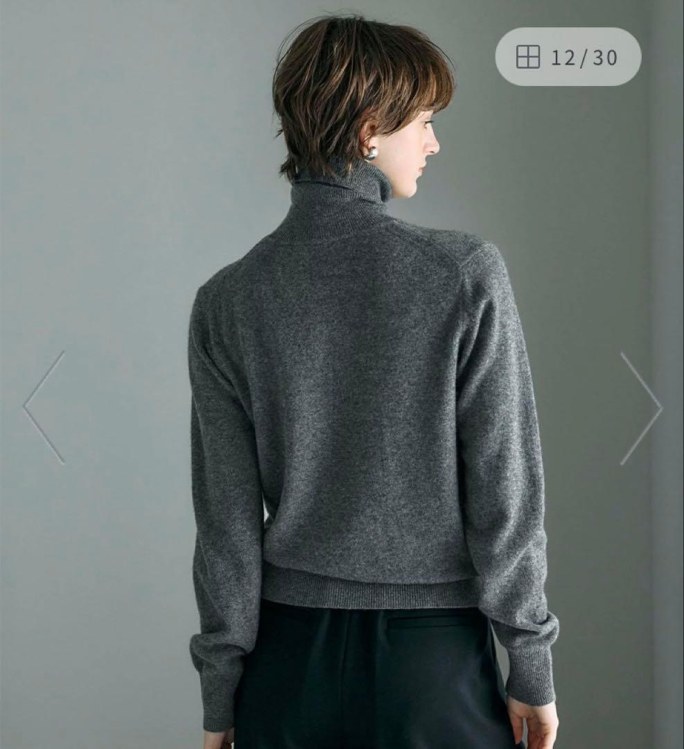 【最終値下げ•新品タグ付き】N.O.R.C カシミヤタートルネックニット