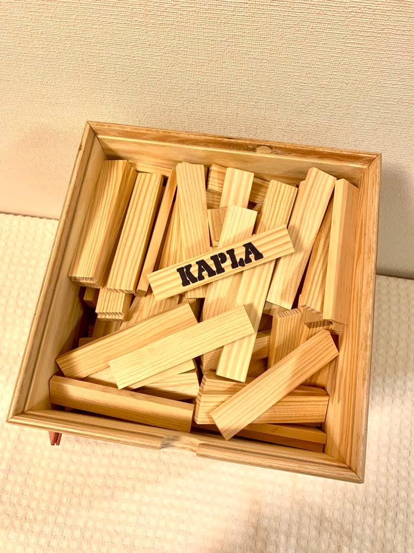 【KAPLA】カプラ 木製積み木 280ピース 　デザインブック中級赤　欠品無