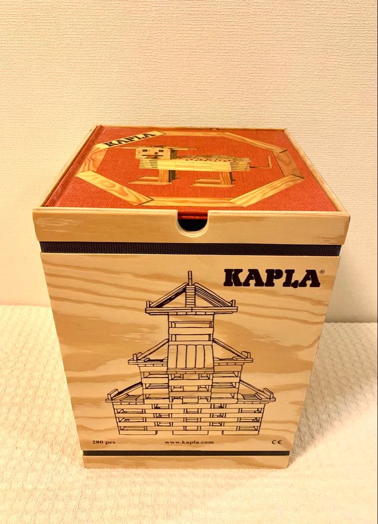 【KAPLA】カプラ 木製積み木 280ピース 　デザインブック中級赤　欠品無