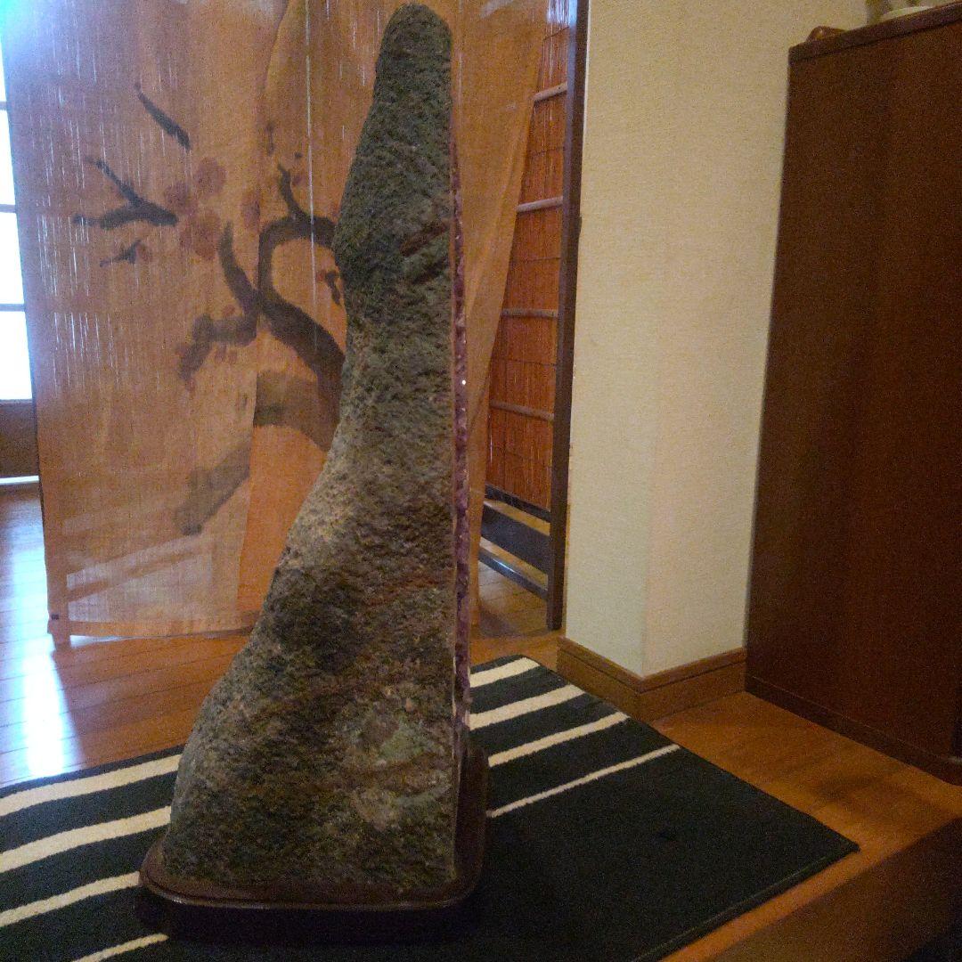 大型 天然アメジストジオード 木製台座付き 約75cm約32kg たのメル便対応