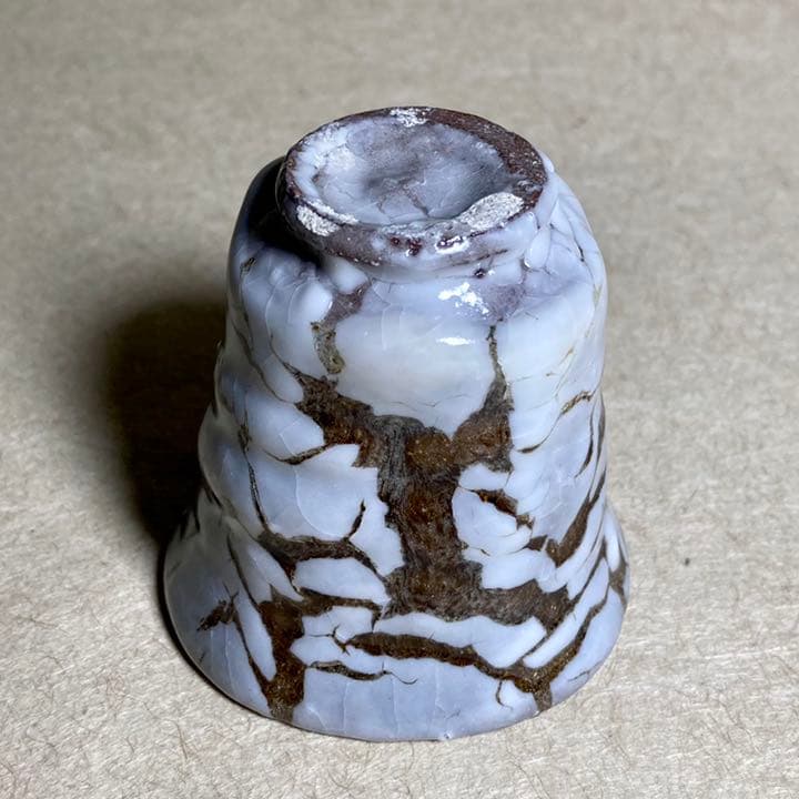 白蛇蝎唐津ぐい呑　唐津焼　ぐい呑　焼き物　陶器　酒器　陶芸